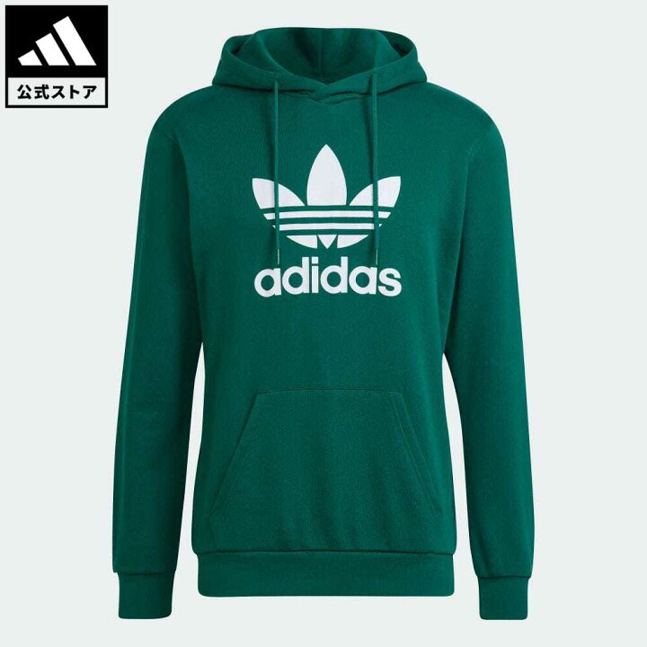 楽天市場 公式 アディダス Adidas 返品可 アディカラー クラシックス トレフォイル パーカー オリジナルス メンズ ウェア 服 トップス パーカー フーディー スウェット トレーナー 緑 グリーン Hg1435 トレーナー Adidas Online Shop 楽天市場店