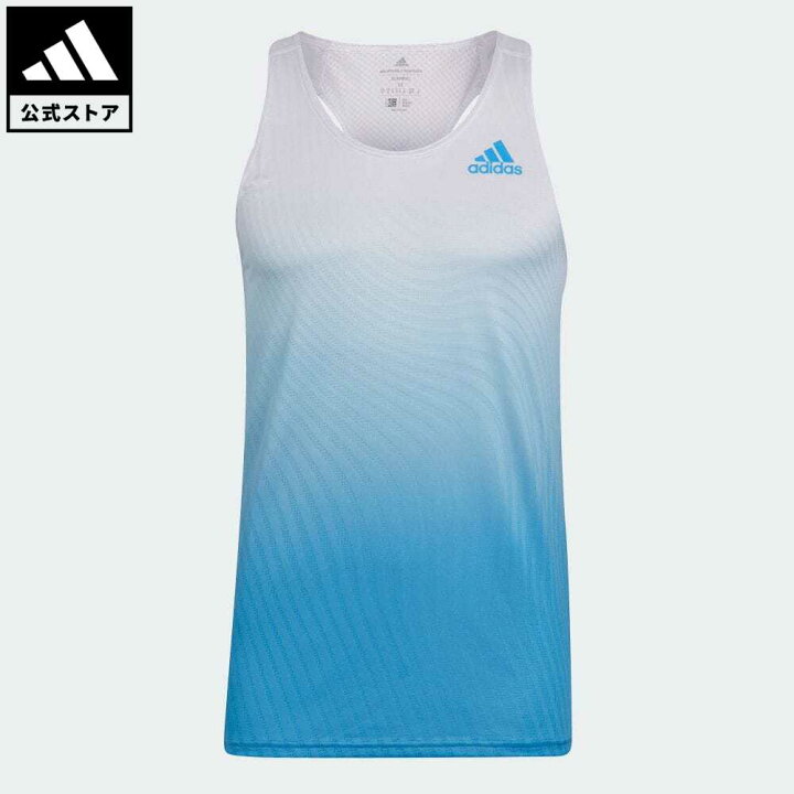 楽天市場 公式 アディダス Adidas 返品可 ランニング アディゼロ エンジニアド シングレット メンズ ウェア 服 トップス タンクトップ 青 ブルー Hg6450 ランニングウェア トップス Adidas Online Shop 楽天市場店