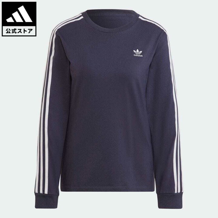 楽天市場 公式 アディダス Adidas 返品可 アディカラー クラシックス 長袖tシャツ オリジナルス レディース ウェア 服 トップス Tシャツ 青 ブルー He6877 ロンt Mss22fw Adidas Online Shop 楽天市場店