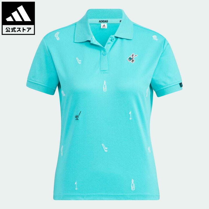 楽天市場 公式 アディダス Adidas 返品可 ゴルフ Play Green モノグラム半袖ポロシャツ レディース ウェア 服 トップス ポロシャツ 緑 グリーン Ha01 Adidas Online Shop 楽天市場店