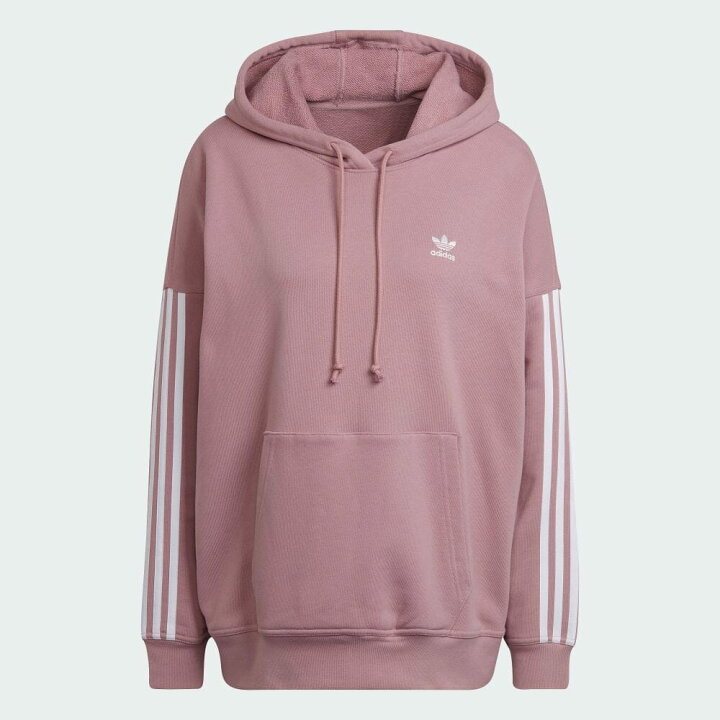 楽天市場 公式 アディダス Adidas 返品可 アディカラー クラシックス オーバーサイズ パーカー オリジナルス レディース ウェア 服 トップス パーカー フーディー スウェット トレーナー 紫 パープル Hb9531 トレーナー Adidas Online Shop 楽天市場店