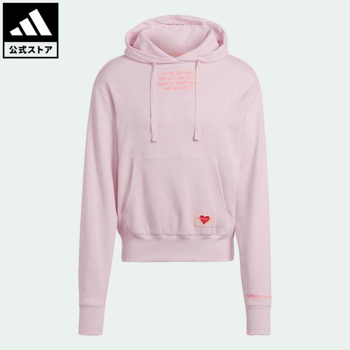 楽天市場 公式 アディダス Adidas 返品可 バレンタインデー パーカー ジェンダーニュートラル オリジナルス レディース メンズ ウェア 服 トップス パーカー フーディー スウェット トレーナー ピンク Hi6017 トレーナー Adidas Online Shop 楽天市場店