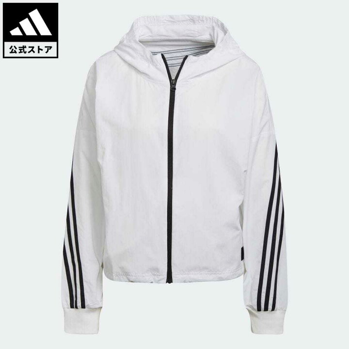 楽天市場 公式 アディダス Adidas 返品可 アディダス スポーツウェア フューチャー アイコン ウーブンウインドブレーカー スポーツウェア レディース ウェア 服 トップス パーカー フーディー ジャージ 白 ホワイト He4177 トレーナー Mss22fw Adidas Online Shop
