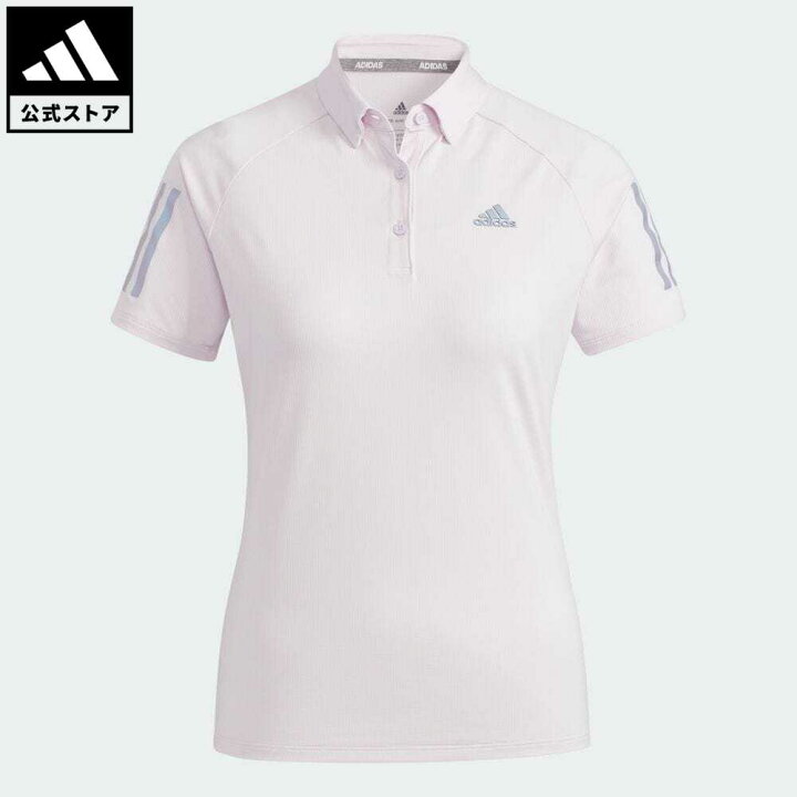 楽天市場 公式 アディダス Adidas 返品可 ゴルフ スリーストライプス 半袖ストレッチボタンダウンシャツ レディース ウェア 服 トップス ポロシャツ ピンク Hb3627 Adidas Online Shop 楽天市場店