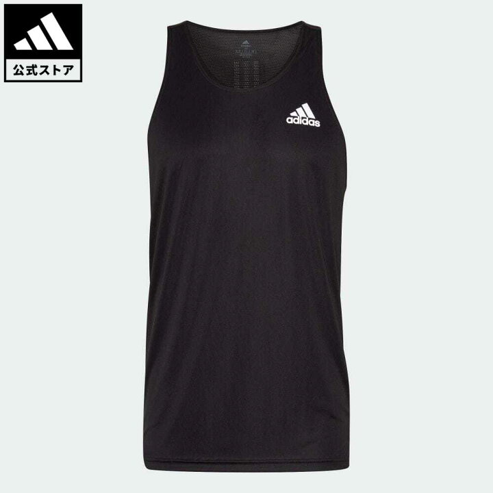 楽天市場 公式 アディダス Adidas 返品可 ランニング オウン ザ ラン シングレット メンズ ウェア 服 トップス タンクトップ 黒 ブラック Hb7457 ランニングウェア トップス Eoss22fw Adidas Online Shop 楽天市場店