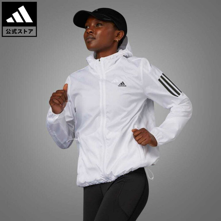 楽天市場 公式 アディダス Adidas 返品可 ランニング オウン ザ ラン フード付き ランニング ウインドブレーカー レディース ウェア 服 アウター ジャケット 白 ホワイト Hb9369 Eoss22ss ランニングウェア Adidas Online Shop 楽天市場店