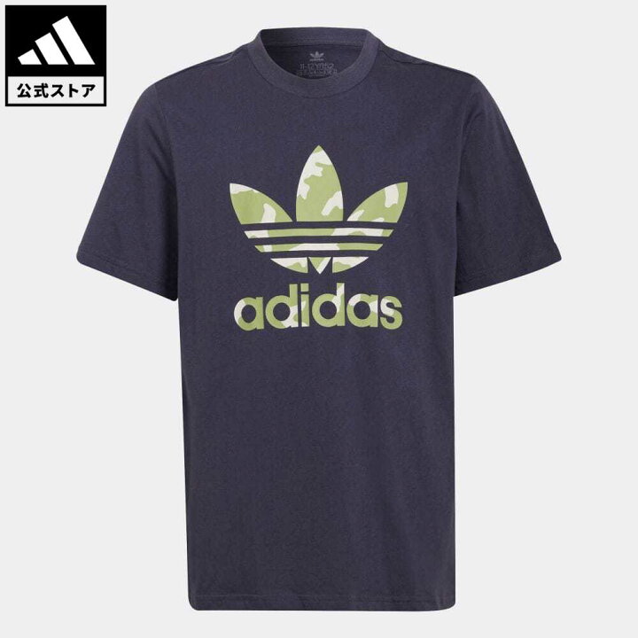 楽天市場 公式 アディダス Adidas 返品可 カモ グラフィック 半袖tシャツ オリジナルス キッズ 子供用 ウェア 服 トップス Tシャツ 青 ブルー Hf7452 半袖 Adidas Online Shop 楽天市場店