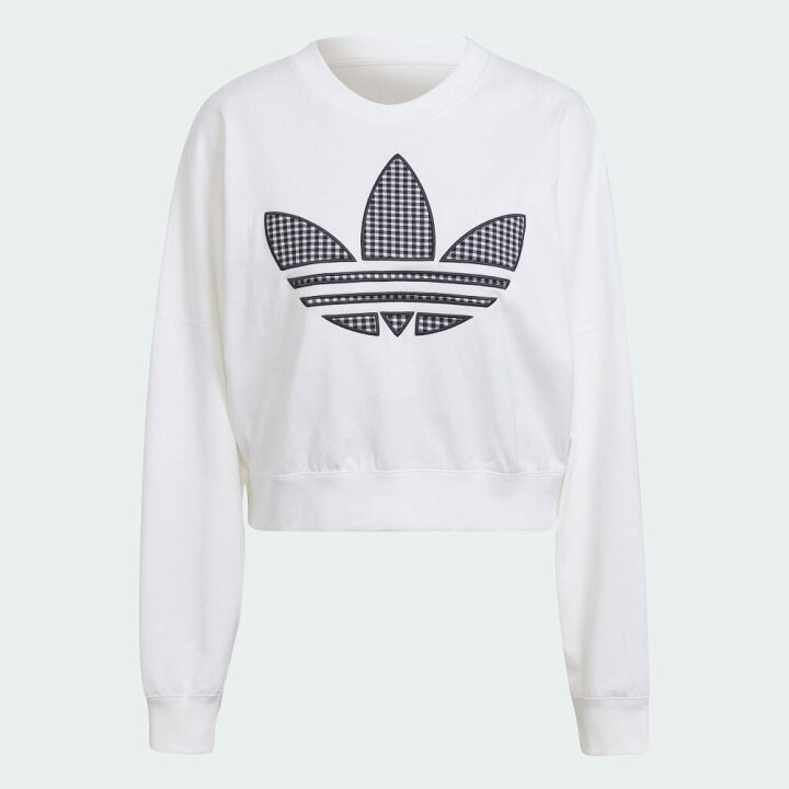 楽天市場 公式 アディダス Adidas 返品可 トレフォイル アプリケーション ルーズ スウェット オリジナルス レディース ウェア 服 トップス スウェット トレーナー 白 ホワイト Hb9443 Adidas Online Shop 楽天市場店