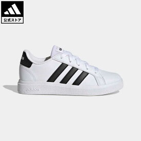 【1,000円OFFクーポン対象 6/4 20:00〜6/11 1:59】【公式】アディダス adidas 返品可 グランドコート ライフスタイル テニス レースアップ / GrandCourt Lifestyle Tennis Lace-Up スポーツウェア キッズ／子供用 シューズ・靴 スニーカー 白 ホワイト GW6511 テニスシ p0604