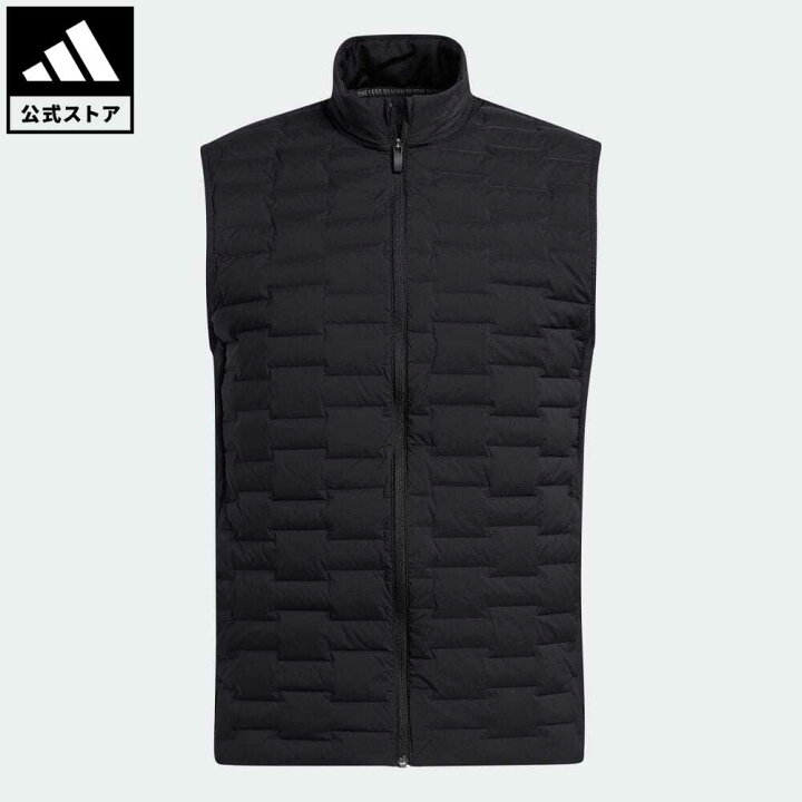 楽天市場 公式 アディダス Adidas 返品可 ゴルフ ライトウェイト フルジップダウンベスト メンズ ウェア 服 アウター ベスト 黒 ブラック H509 中わた Adidas Online Shop 楽天市場店