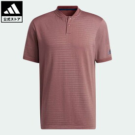 【公式】アディダス adidas 返品可 ゴルフ サイドシームレス 半袖ボタンスタンドカラーシャツ メンズ ウェア・服 トップス ポロシャツ 赤 レッド HF6587