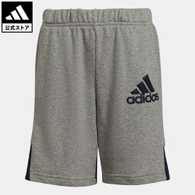 【公式】アディダス adidas 返品可 バッジ オブ スポーツ ショーツ / Badge of Sport Shorts スポーツウェア キッズ／子供用 ウェア・服 ボトムス ショートパンツ・短パン グレー H07744