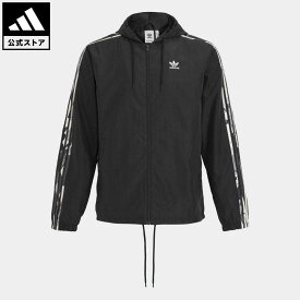 【20%OFFクーポン対象 5/17 10:00〜5/20 23:59】【公式】アディダス adidas 返品可 カモ シリーズ ウインドブレーカー オリジナルス メンズ ウェア・服 アウター ウインドブレーカー 黒 ブラック HK5139 p0517