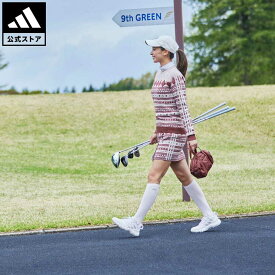 【公式】アディダス adidas 返品可 ゴルフ ヒストリカルパターン 長袖クルーネックセーター レディース ウェア・服 トップス セーター 赤 レッド HG8213 Gnot