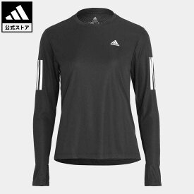 【公式】アディダス adidas 返品可 ランニング オウン ザ ラン 長袖Tシャツ レディース ウェア・服 トップス Tシャツ 黒 ブラック H59272 ランニングウェア ロンt p0420