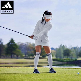 【公式】アディダス adidas 返品可 ゴルフ ビッグアディダスロゴ 保温 中ワタ長袖フルジップジャケット レディース ウェア・服 アウター ジャケット 白 ホワイト HG8223 Gnot