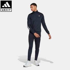 【公式】アディダス adidas 返品可 スリム ジップ トラックスーツ スポーツウェア メンズ ウェア・服 セットアップ ジャージ 青 ブルー HK4467 上下 p0420