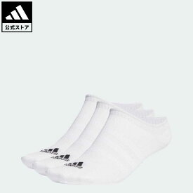 【公式】アディダス adidas 返品可 薄手・軽量ノーショーソックス3足組 メンズ レディース アクセサリー ソックス・靴下 シューズインソックス 白 ホワイト HT3463
