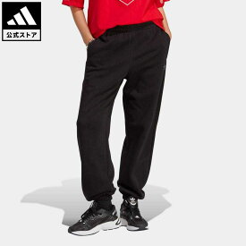 【公式】アディダス adidas 返品可 エッセンシャルズ フリースジョガー オリジナルス レディース ウェア・服 ボトムス スウェット（トレーナー） パンツ 黒 ブラック IA6437 スウェット p0524