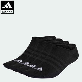 【公式】アディダス adidas 返品可 薄手・軽量ノーショーソックス3足組 メンズ レディース アクセサリー ソックス・靴下 シューズインソックス 黒 ブラック IC1327