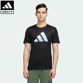 【公式】アディダス adidas 返品可 ランニング ラン アイコン 3バーロゴ 半袖Tシャツ メンズ ウェア・服 トップス Tシャツ 黒 ブラック HR3243 ランニングウェア 半袖