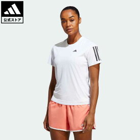 【公式】アディダス adidas 返品可 ランニング オウン ザ ラン 半袖Tシャツ レディース ウェア・服 トップス Tシャツ 白 ホワイト IC5189 ランニングウェア 半袖 p0524