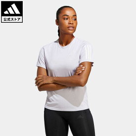 【公式】アディダス adidas 返品可 ランニング オウン ザ ラン 半袖Tシャツ レディース ウェア・服 トップス Tシャツ 紫 パープル IC5192 ランニングウェア 半袖