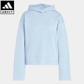 【公式】アディダス adidas 返品可 プレミアム エッセンシャルズ ショートパーカー オリジナルス レディース ウェア・服 トップス パーカー(フーディー) スウェット（トレーナー） 青 ブルー IC5248 トレーナー