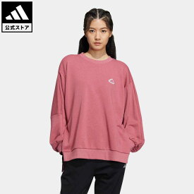 【公式】アディダス adidas 返品可 オーバーサイズフィット スウェット スポーツウェア レディース ウェア・服 トップス スウェット（トレーナー） ピンク IA5226