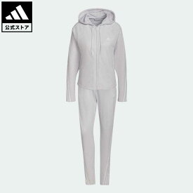 【公式】アディダス adidas 返品可 アディダス スポーツウェア エナジャイズ トラックスーツ スポーツウェア レディース ウェア・服 セットアップ ジャージ グレー HD9028 上下