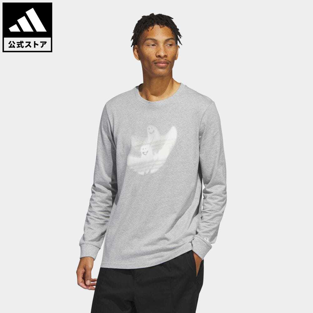 アディダス adidas 返品可 スケートボーディング グラフィック シュムーフォイル長袖Tシャツ オリジナルス メンズ ウェア・服 トップス Tシャツ グレー HS3063 ロンt
