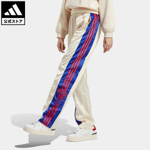 【公式】アディダス adidas 返品可 サテン アディブレイク パンツ オリジナルス レディース ウェア・服 ボトムス ジャージ パンツ 白 ホワイト IC5218 下
