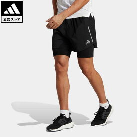 【公式】アディダス adidas 返品可 ランニング デザインド 4 ランニング 2-in-1 ショーツ メンズ ウェア・服 ボトムス ハーフパンツ 黒 ブラック HN8023 ランニングウェア p0420