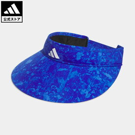 【公式】アディダス adidas 返品可 ゴルフ ワイドブリム グラフィックバイザー レディース アクセサリー 帽子 サンバイザー 青 ブルー HS5467 サンバイザー Gnot