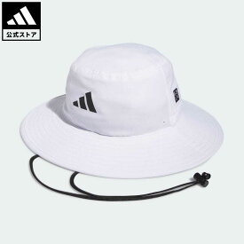 【公式】アディダス adidas 返品可 ゴルフ ワイドブリム ハット メンズ アクセサリー 帽子 バケットハット 白 ホワイト HS5473 Gnot
