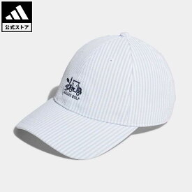 【公式】アディダス adidas 返品可 ゴルフ シアサッカー ストライプキャップ レディース アクセサリー 帽子 キャップ 白 ホワイト HT5770 Gnot