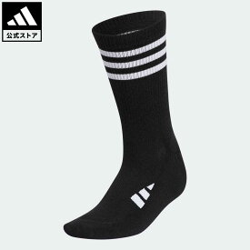 【公式】アディダス adidas 返品可 ゴルフ クルー丈 スリーストライプ クッションソックス レディース アクセサリー ソックス・靴下 クルーソックス 黒 ブラック HT5825 Gnot