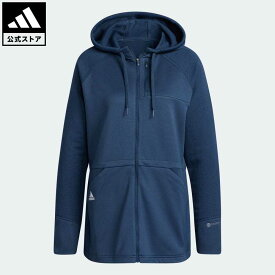 【公式】アディダス adidas 返品可 ゴルフ COLD. RDY 保温 長袖フルジップフーディーロングジャケット レディース ウェア・服 アウター ジャケット 青 ブルー HG6983