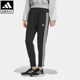 【公式】アディダス adidas 返品可 シーズナル スポーツウェア レギュラーフィット ダブルニット スリーストライプス ティロ テーパードパンツ スポーツウェア レディース ウェア・服 ボトムス パンツ 黒 ブラック IA5243