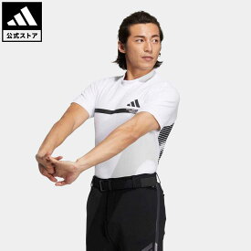 【公式】アディダス adidas 返品可 ゴルフ ビッグ アディダスロゴ 半袖モックネックシャツ メンズ ウェア・服 トップス ポロシャツ 白 ホワイト HS8996 Gnot