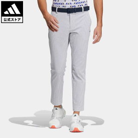 【公式】アディダス adidas 返品可 ゴルフ EX STRETCH シアサッカーアンクルパンツ メンズ ウェア・服 ボトムス パンツ 白 ホワイト HS8999 Gnot