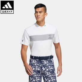 【公式】アディダス adidas 返品可 ゴルフ PLAY GREEN チェストストライプ半袖モックネックシャツ メンズ ウェア・服 トップス ポロシャツ 白 ホワイト HT6871 Gnot
