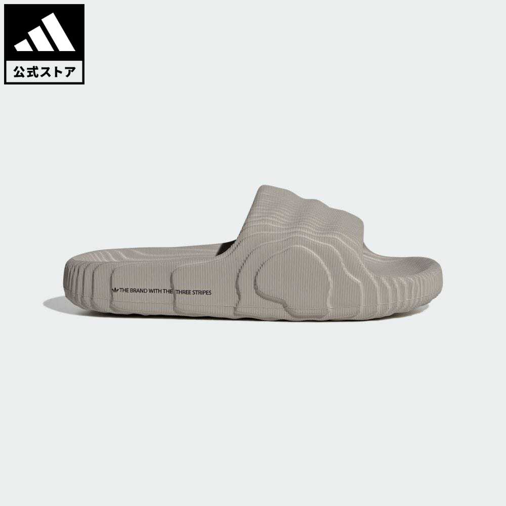 アディダス adidas 返品可 アディレッタ 22 サンダル   Adilette 22 Slides オリジナルス メンズ レディース シューズ・靴 サンダル Slide   スライド ブラウン HQ4670