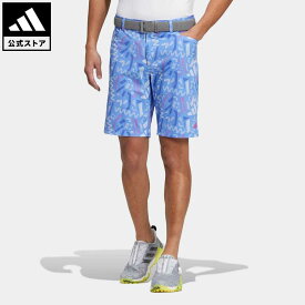 【公式】アディダス adidas 返品可 ゴルフ グラフィックプリント ショートパンツ メンズ ウェア・服 ボトムス ハーフパンツ 青 ブルー HT6832 Gnot