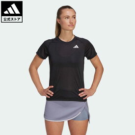 【公式】アディダス adidas 返品可 テニス クラブ テニス 半袖Tシャツ レディース ウェア・服 トップス Tシャツ 黒 ブラック HS1450 半袖