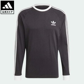 【1,000円OFFクーポン対象 4/20 00:00〜4/21 23:59】【公式】アディダス adidas 返品可 アディカラー クラシックス スリーストライプス 長袖Tシャツ オリジナルス メンズ ウェア・服 トップス Tシャツ 黒 ブラック IA4877 ロンt rabty 母の日 p0420