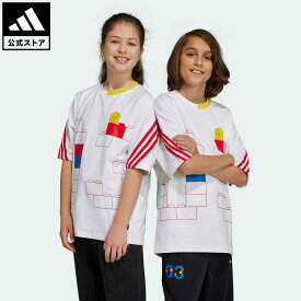 【公式】アディダス adidas 返品可 adidas × Classic LEGO Tシャツ スポーツウェア キッズ／子供用 ウェア・服 トップス Tシャツ 白 ホワイト IC4951 半袖