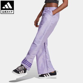 【公式】アディダス adidas 返品可 ワイドレッグパンツ オリジナルス レディース ウェア・服 ボトムス パンツ 紫 パープル IC5443
