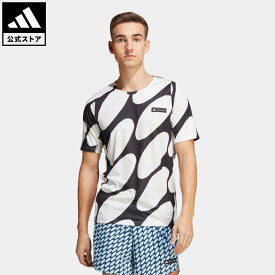 【公式】アディダス adidas 返品可 ランニング マリメッコ ランアイコン スリーストライプス半袖Tシャツ メンズ ウェア・服 トップス Tシャツ 白 ホワイト HR8183 ランニングウェア 半袖