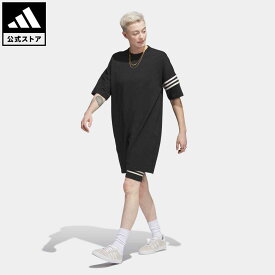 【公式】アディダス adidas 返品可 アディカラー Neuclassics Tシャツワンピース オリジナルス レディース ウェア・服 オールインワン ワンピース 黒 ブラック IB7309 rabty p0420